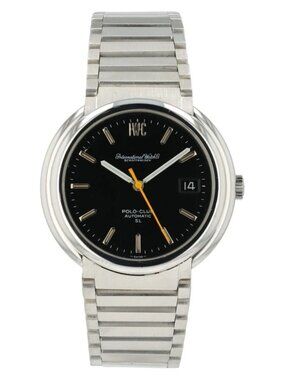 IWC Polo-Club Black Dial Stainless Steel 38x40mm Automatic Movement Men's Watch